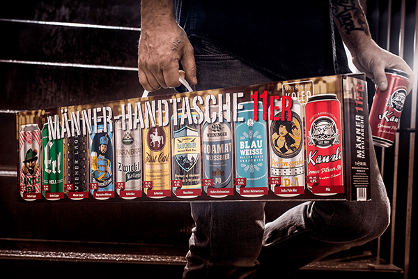 KALEA_Männerhandtasche_11er_Dosen_2021 Kalea Oktoberfestbox Bayrische Bier-Spezialitäten Geschenksartikel