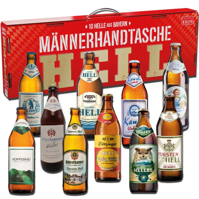 Kalea Männerhandtasche Hell (10x 0,5l)