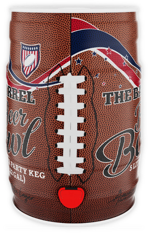 Super Bowl Bierfass 5 Liter von KALEA