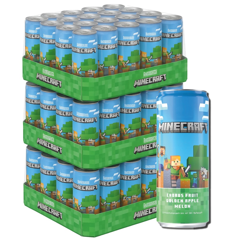 Minecraft Softdrink 0,33L Dose | mit 30% Apfelsaft - Image 5